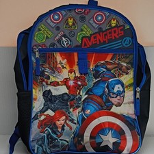 Marvel Avengers Small Kids Backpack Blue Zip Top Handle