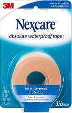 Nexcare Absolute Waterproof Tape, Flexible Foam Medical Pack of 1