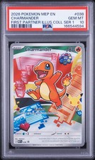2026 POKEMON MEP FIRST PARTNER ILLUSTRATION COLLECTION #038 CHARMANDER PSA 10