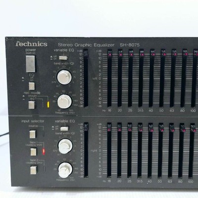 アンプ technics SH-8075 Technics SH-8075 Stereo Graphic Equalizer Audio AC100V 50Hz/60Hz
