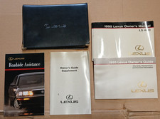 1995 Lexus LS400 leather case w/manuals including leather care guide (last pic)!