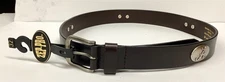 NOS ZEP-PRO Alabama University Genuine Full Grain Leather 32-Waist BLACK Belt