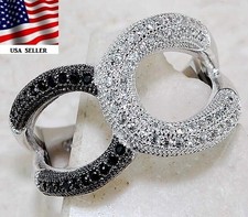 2CT Treated Black Sapphire  Topaz 925 Sterling Silver Ring Sz 6 UB2-8