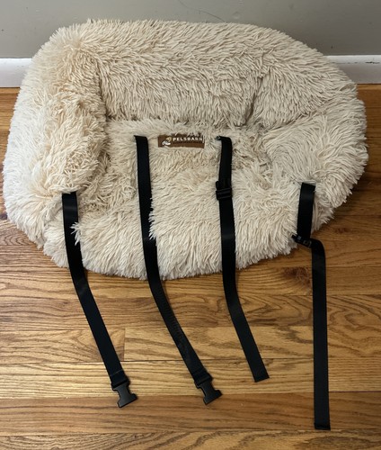 Pelsbarn Soft Comfortable Dog Protecting Car Seat Bed 2.0 Small (Beige, Used)