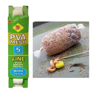 Pva netto lösliche köder nachfüllen feeder mesh strumpf tasche karpfen angeln