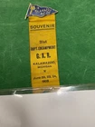 GAR KALAMAZOO  MICHIGAN 31st Encampment Ribbon 1909, rare blue top,pin gone