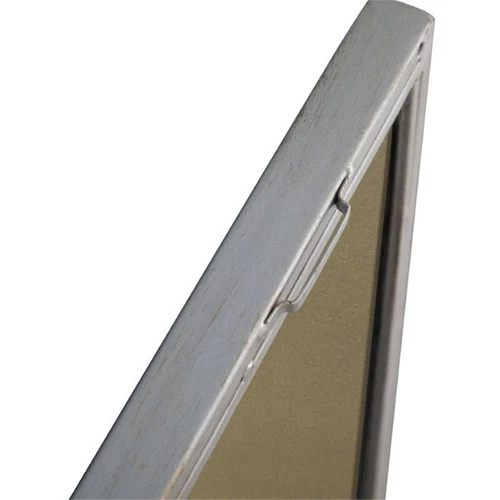 Pemberly Row 32" x 24" Rectangle Metal Frame Mirror in Silver - Picture 11 of 12