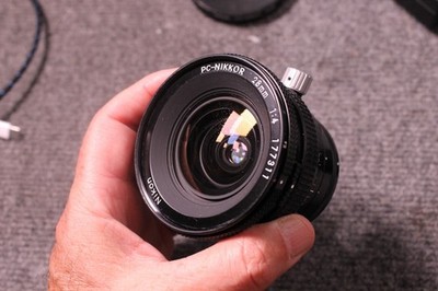 Nikon PC Nikkor 28mm F/4 Wide Angle Shift F Mount Lens  Vintage TILT Perspective