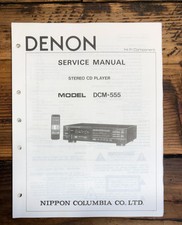 Denon DCM-555 CD Player Service Manual Original