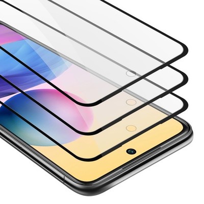 3x Fullcover Tempered Glass for Xiaomi RedMi NOTE 10 5G / POCO M3 PRO 5G Screen
