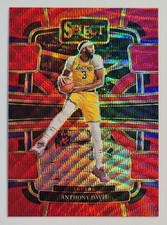 ANTHONY DAVIS 2023-24 Select Concourse Lakerd #20 Red Wave Prizm FREE COMBINE