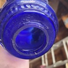 Hanging Blue Glass Bell Jar Lantern Light Lamp — photo 5