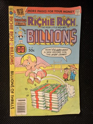 RICHIE RICH BILLIONS #33  HARVEY PUBLICATIONS COMIC H43-28