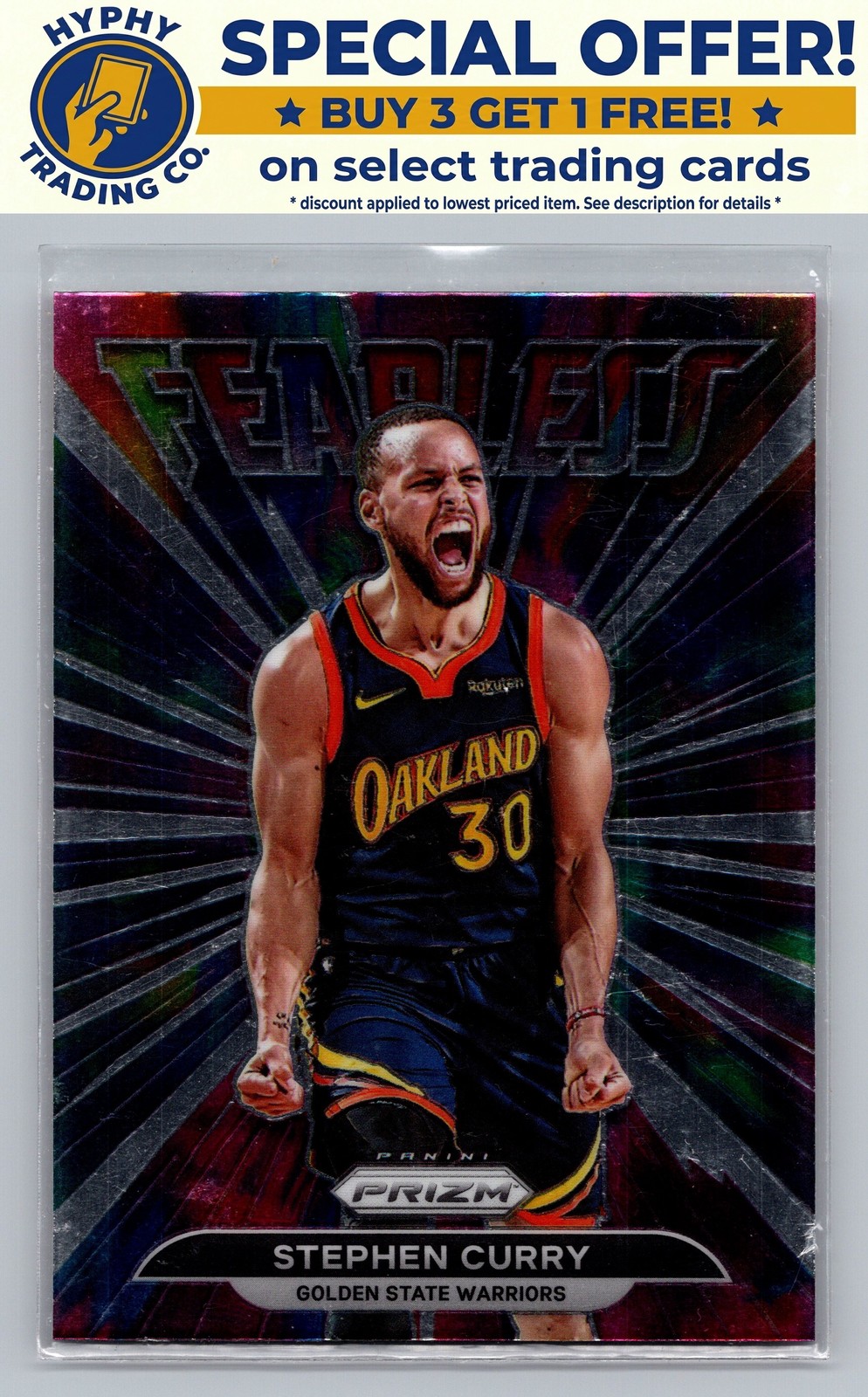 2021-22 Panini Prizm Stephen Curry Fearless #7