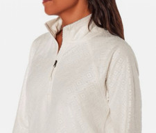 New 70 quilted Eddie Bauer Women's Long Sleeve Polar Fleece 1/4 Zip Pullover XS