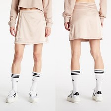 ADIDAS 2000 Luxe Wrap Mini Skirt In Ash Pearl NWOT L.