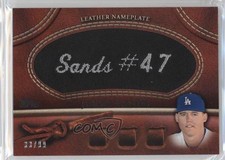 2011 Topps Manufactured Glove Leather Nameplate Black 33/99 Jerry Sands y8p