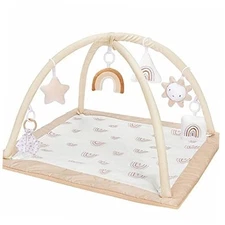 Washable Baby Gym Activity Center with Play Mat, Rainbow Early A Rainbow