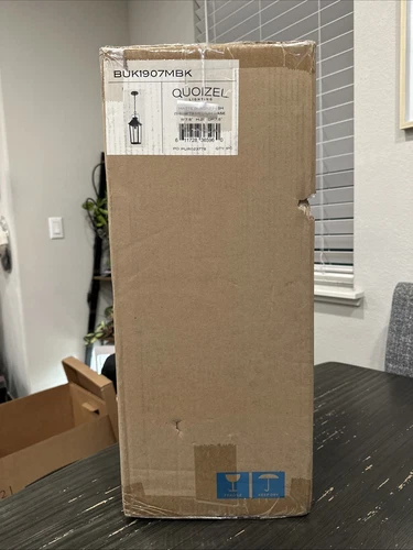 Quoizel Lighting BUK1907MBK Buckley - 1 Light Outdoor Hanging Lantern In - Picture 1 of 4