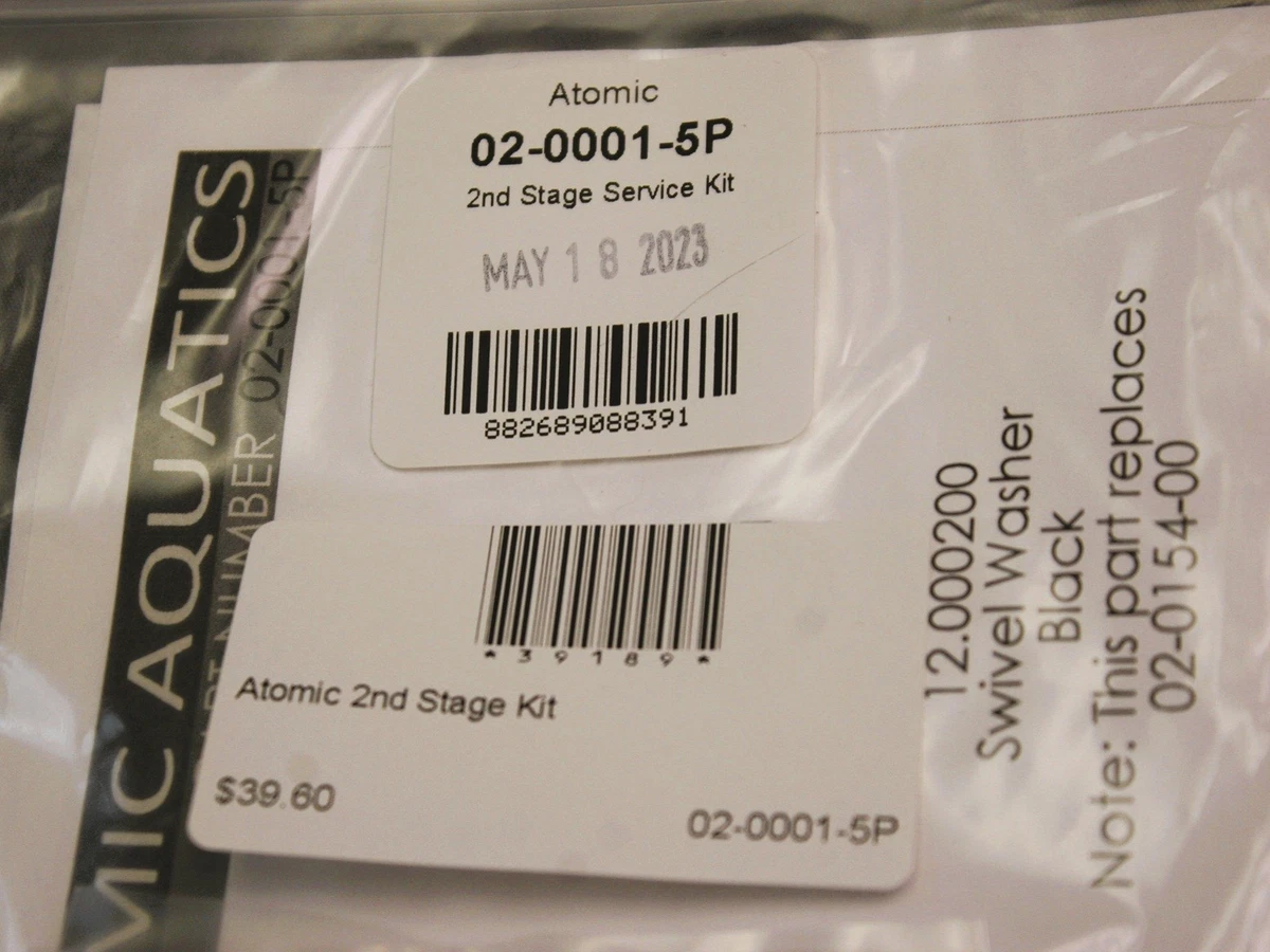 Atomic service kits 1st and 2nd stage annual kit new scuba diving regulator