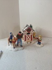 Dept 56 Snow Village Pint-Sized Pony Rides #5453-4 W/Box&Styrofoam