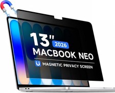 Magnetic Privacy Screen for 2026 MacBook Neo 13 Inch A18 Pro, Removable Anti Spy