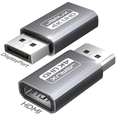 Displayport auf HDMI Adapter 2er Set 4K UHD 30Hz 2K 120Hz für Laptop PC Monitor