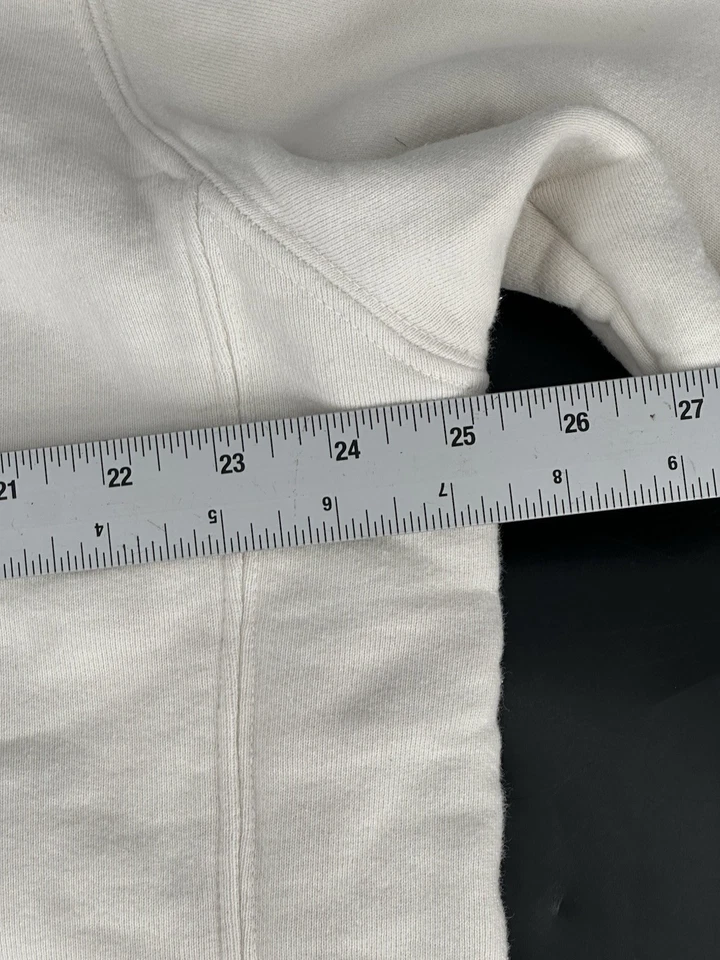 Sudadera con Capucha Madhappy Classics Polar Crema con Costuras Azul Marino Talla XL Foto 4 de 4