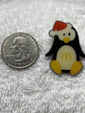 McDonald’s Crew Enamel Pin ‘Christmas Penguin w/ Santa Hat’