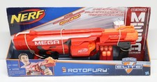 Nerf N-Strike Mega RotoFury Blaster Elite NIB up to 90ft Foam Dart Gun NIB New