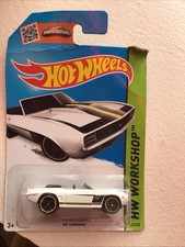 Hot Wheels HW Workshop 69 Camaro Convertible White HW12