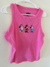 NEW Disney Mickey And Friends Women's Pink Minnie Mouse Tank 2XL Disney Parks