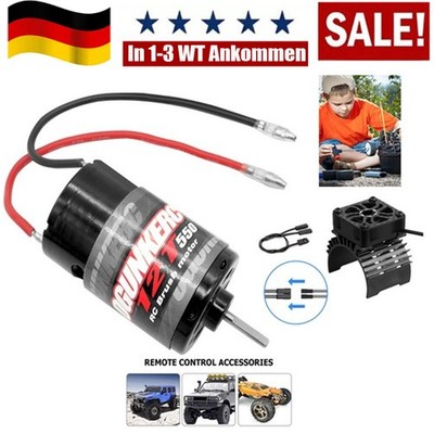 550 Bürstenmotor 12T + Kühlventilator für HSP HPI Wltoys Kyosho TRAXXAS 1/10 RC
