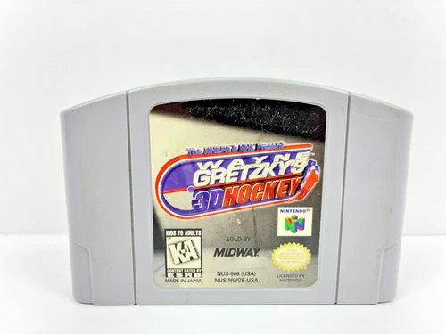 N64: Wayne Gretzky's 3D Hockey *CART ONLY & FREE SHIPPING*