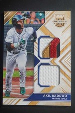 2018 Panini Elite Extra Edition Akil Baddoo Dual Patch Gold /99 Twins DZ1377