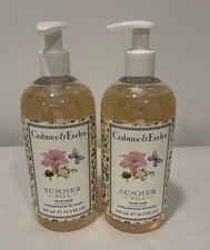 NEW Crabtree Evelyn Summer Hill Hand Wash 2, 16.9 fl oz each with Pump