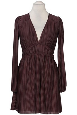 ZARA Kleid Damen Dress Damenkleid Gr. L Bordeaux #590blg2