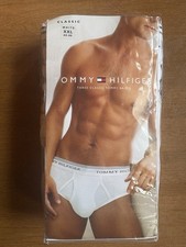 Tommy Hilfiger Men's Cotton Briefs 4-Pack White, Size XXL