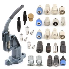 Snaps Rivet Grommet Prong Eyelet Popper Fastener Self Cover Fabric Button Han...