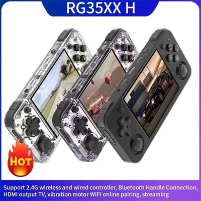 ANBERNIC RG35XX H Retro Handheld Konsole 3,5'' 64GB 5000+ Spiele 3300mAh Schwarz