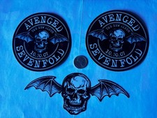 Avenged Sevenfold Sticker Lot of 3  skull bat  Free flag sticker
