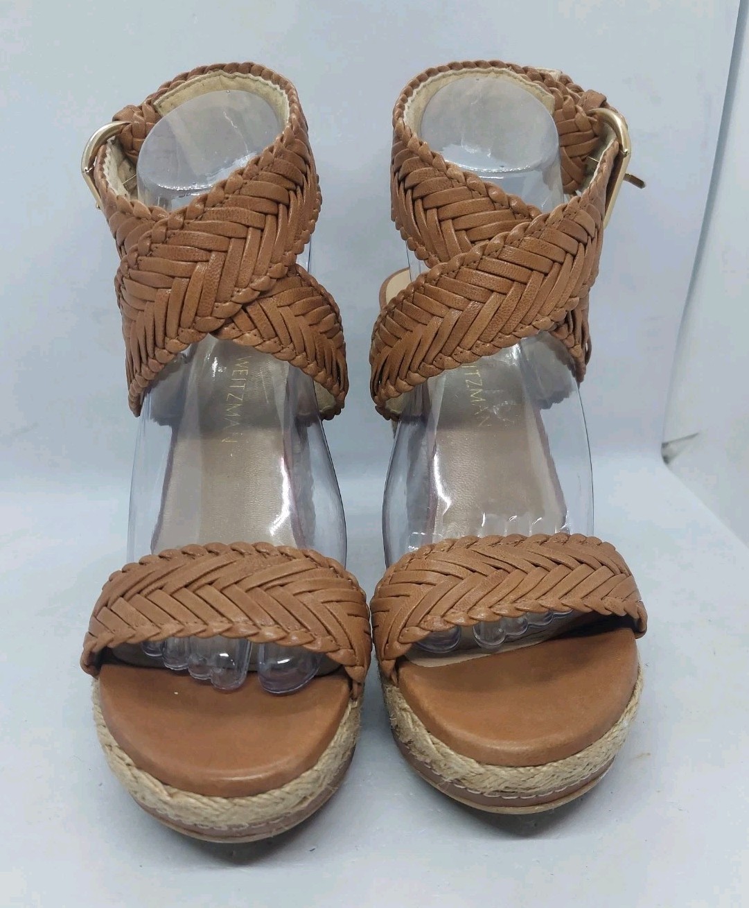 Stuart Weitzman Elixir Braided Leather Wedge Sand… - image 4