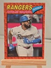 2026 Topps Heritage Adolis Garcia Color of the Year Border 67/77 Texas Rangers