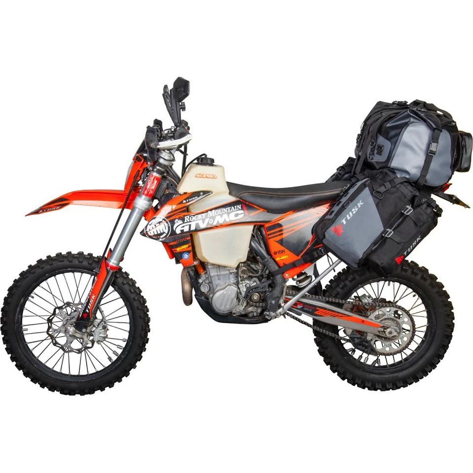 Sistema de equipaje sin rack Tusk Highland X2 para Suzuki DR350SE 1994-99 Foto 3 de 4