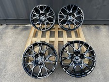 4 x 18 Inch 5x112 Black Wheels: Fits For VW Golf Jetta T-Rock CADDY