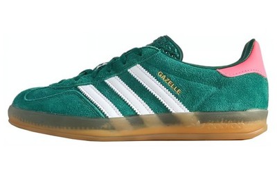 Adidas Originals Gazelle Indoor Collegiate Green Lucid Pink Women's - IG5929