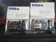 New Tyco HO Scale Pair of TCR Chassis With Red Wheels Still in Sealed Package