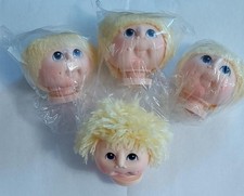 The Original Doll Baby Doll Heads 4 VTG Blonde by Martha Nelson Thomas 1980s NOS