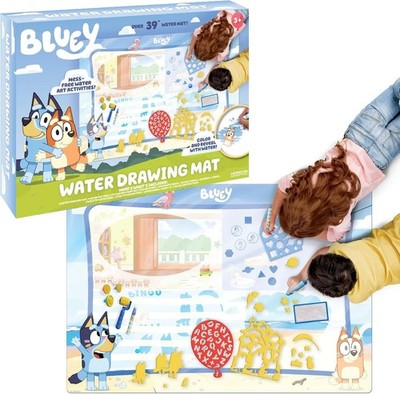 Bluey Water Drawing Mat Mess Free Coloring Activity Set Kids Art Toy 40  Mat