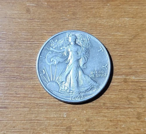 1943 50C Walking Liberty Silver Half Dollar